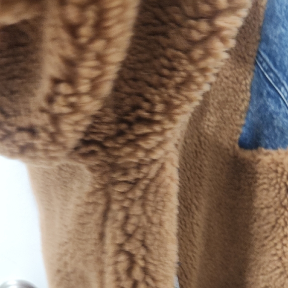 Blank NYC Tan and Denim Puffer Jacket - Picture 7 of 9